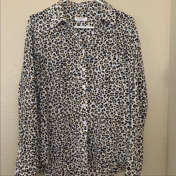 Equipment femme silk shirt in leopard print - Picture 4 of 6